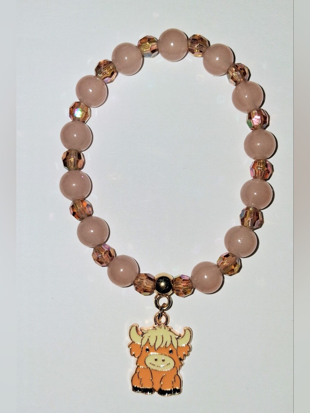🐮 HIGHLAND COW BEADED BRACELET